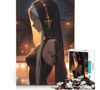 Jigsaw 1000 Pieces for Teenagers Nun on The Pool Impossible Game Difficult Challenge Gifts for Friends And Family 38x26cm