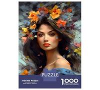 Jigsaw 1000 Pieces for Teenagers Painted European Woman Jigsaws for Adults Brain Teaser Game Pattern Assembly Birthday And Unique Gifts 70x50cm/1000pcs
