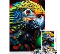 Jigsaw 1000 Pieces for Teenagers Parrot in Borderlands Home Decoration Toys Art Work Gift Relax Games with Fully Interlocking Randomly Shaped Pieces Size 38x26cm
