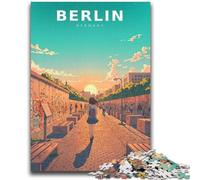 Jigsaw 1000 Pieces for Teenagers Pastel Silence at The Berlin Wall Birthday Present Practical Game Great Gift for Games 50x75cm