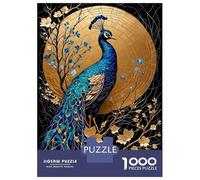 Jigsaw 1000 Pieces for Teenagers Peacock Kintsugi Art Puzzles for Adults Hands-on Game Enhance Memory Birthday And Unique Gifts 70x50cm/1000pcs