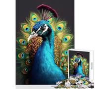 Jigsaw 1000 Pieces for Teenagers Peacock Realism Bright Puzzles for Teenagers Difficult Hard for Birthday, Chrismas for Is Ideal As A Gifts (50x75cm)