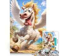 Jigsaw 1000 Pieces for Teenagers Pegasus, Relaxing Games, Difficult Challenge, Artists' Collection, Fine Arts 38x26cm