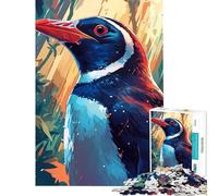 Jigsaw 1000 Pieces for Teenagers Penguin In The Jungle Challenging To Complete Perfect Decoration Anti-Stress Toys for And from 14 Years And over (50X75CM)