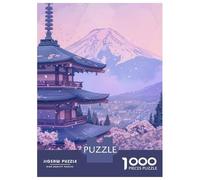 Jigsaw 1000 Pieces for Teenagers Pink Japan Painting Puzzles for Adults Hands-on Game Enhance Memory Birthday And Unique Gifts 70x50cm/1000pcs