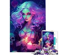 Jigsaw 1000 Pieces for Teenagers Powerful Witchcraft Toys Educational Games Practical Game Birthday Present Secret Santa Gifts (size 38x26cm)