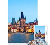 Jigsaw 1000 Pieces for Teenagers Prague Educational Toy Gift Birthday Brain Teaser Game Decompressing Intellectual Size 50x75cm