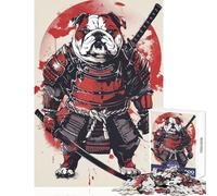 Jigsaw 1000 Pieces for Teenagers Pull Dog Warrior Japan Toy Wall Decor Secret Santa Gifts Impossible Game Decompressing Intellectual Size 50x75cm