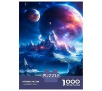 Jigsaw 1000 Pieces for Teenagers Purple Mountains Puzzles for Adults Fun Games Stress Reliever Unique Gifts for Birthday And Christmas 52x38cm/1000pcs