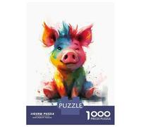 Jigsaw 1000 Pieces for Teenagers Rainbow Pig Jigsaws for Adults Relax Games Birthday Present Unique Gifts for Birthday And Christmas 70x50cm/1000pcs