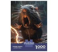 Jigsaw 1000 Pieces for Teenagers Rat Lightning Adult Jigsaw Puzzle Family Game Analysis And Logic Parent-child Interaction 38x26cm/1000pcs