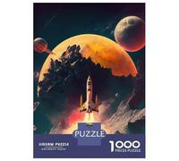 Jigsaw 1000 Pieces for Teenagers Retro Space Puzzles for Adults Fun Games Stress Reliever Unique Gifts for Birthday And Christmas 38x26cm/1000pcs
