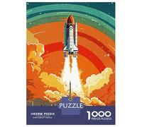 Jigsaw 1000 Pieces for Teenagers Rocket Universe Puzzles for Adults Fun Games Stress Reliever Unique Gifts for Birthday And Christmas 70x50cm/1000pcs