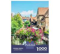 Jigsaw 1000 Pieces for Teenagers Romantic Colmar Puzzles for Adults Fun Games Stress Reliever Unique Gifts for Birthday And Christmas 38x26cm/1000pcs