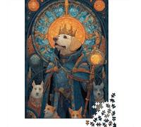 Jigsaw 1000 Pieces for Teenagers Royal Canine Majesty Puzzle for Adults Relaxing Games But Fun And Humorous Unique Gifts for Birthday And Christmas 52x38cm/1000pcs