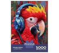 Jigsaw 1000 Pieces for Teenagers Scarlet Macaw Puzzles for Adults Hands-on Game Enhance Memory Birthday And Unique Gifts 38x26cm/1000pcs
