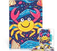 jigsaw 1000 pieces for teenagers Smiling Crab Illustration Denksportaufgabe für Wunschliste mit dem Weihnachtsmann75x50cm