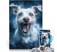 jigsaw 1000 pieces for teenagers Smiling Jack Russell Terrier Denkspiel denn eignet sich ideal als Geschenk für die ganze Familie75x50cm