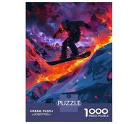 Jigsaw 1000 Pieces for Teenagers Snowboarder In A Mountain Puzzles for Adults Hands-on Game Enhance Memory Birthday And Unique Gifts 70x50cm/1000pcs