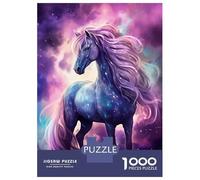 Jigsaw 1000 Pieces for Teenagers Space Horse Long Mane Puzzles for Adults Hands-on Game Enhance Memory Birthday And Unique Gifts 70x50cm/1000pcs