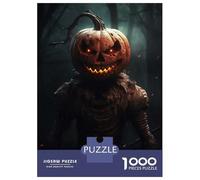 Jigsaw 1000 Pieces for Teenagers Spectral Pumpkinhead Jigsaws for Adults Brain Teaser Game Pattern Assembly Birthday And Unique Gifts 38x26cm/1000pcs