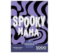 Jigsaw 1000 Pieces for Teenagers Spooky Mama Halloween Jigsaws for Adults Brain Teaser Game Pattern Assembly Birthday And Unique Gifts 38x26cm/1000pcs