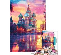 Jigsaw 1000 Pieces for Teenagers St. Basil's Splendor Jigsaws for Adults Puzzle For Family Fun Challenging To Complete Challenging Family Fun Game (Size 38x26cm)