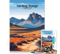 Jigsaw 1000 Pieces for Teenagers Stirling Range National Park Australia Precise Edge Art Mind Training Fun Quiet Game Time Birthday Art Gift(38x26cm)