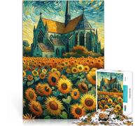 jigsaw 1000 pieces for teenagers Sunflowers under the house Stressabbau-Spielzeug Geburtstagsgeschenk, Geschenke, Wandkunst52x38cm