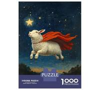Jigsaw 1000 Pieces for Teenagers Super Sheep Flying Jigsaws for Adults Relax Games Birthday Present Unique Gifts for Birthday And Christmas 70x50cm/1000pcs