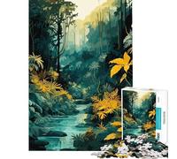 Jigsaw 1000 Pieces for Teenagers The Depths of A Rainforest Fun at Home Activities, Enhance Memory Practical Game Suitable for Ages 14 And Up (38x26cm)