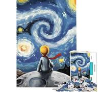 Jigsaw 1000 Pieces for Teenagers The Little Prince And Starry Night for Birthday, Chrismas Improve Memory Impossible Game Suitable for People Aged 14 And Above (38x26cm)