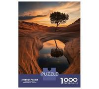 Jigsaw 1000 Pieces for Teenagers Tree Reflection in Desert Pool Adult Jigsaw Puzzle DIY Toys Difficult Hard Unique Gifts for Birthday And Christmas 38x26cm/1000pcs