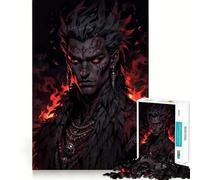 Jigsaw 1000 Pieces for Teenagers Tribal Inferno︰ The Ashen Warlord Precise Edge Art Mind Training Fun Quiet Game Time Birthday Art Gift (50x75cm)