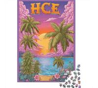 Jigsaw 1000 Pieces for Teenagers Tropical Sunset Beach Scene Puzzle for Adults Relaxing Games But Fun And Humorous Unique Gifts for Birthday And Christmas 38x26cm/1000pcs