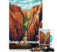Jigsaw 1000 Pieces for Teenagers Tsingy De Bemaraha, Madagascar Precise Edge Art Mind Training Fun Quiet Game Time Birthday Art Gift(38x26cm)