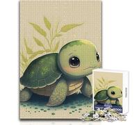 Jigsaw 1000 Pieces for Teenagers Turtle Sea Animals Unique Challenge Game Precision Cutting Educational Toy Size 38x52cm