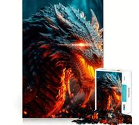Jigsaw 1000 Pieces for Teenagers Twilight Dragon Precise Edge Art Mind Training Fun Quiet Game Time Birthday Art Gift(38x26cm)