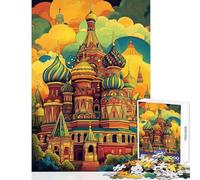 Jigsaw 1000 Pieces for Teenagers Vibrant Kremlin Dreams Jigsaws for Adults Brain Teaser Game Pattern Assembly Unique Gifts for Birthday And Christmas (Size 38x52cm)