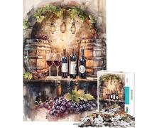 Jigsaw 1000 Pieces for Teenagers Vineyard Essence Fun at Home Activities, Enhance Memory Practical Game Suitable for Ages 14 And Up (38x52cm)