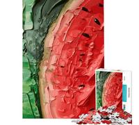 Jigsaw 1000 Pieces for Teenagers Watermelon Symbol Art Help The Brain Exercise Wall Art Home Decoration Toys Suitable for People Aged 14 And Above (38x52cm)