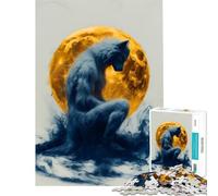 Jigsaw 1000 Pieces for Teenagers Werewolf And The Moon for Educational Game Challenge Toy Relax Games Analysis And Logic Great Gifts And Toys (Size 38x52cm)