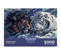 Jigsaw 1000 Pieces for Teenagers Wild Cats in Stormy Waters Puzzles for Adults Hands-on Game Enhance Memory Birthday And Unique Gifts 70x50cm/1000pcs