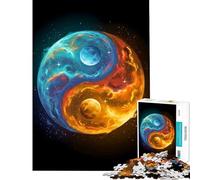 Jigsaw 1000 Pieces for Teenagers Yin Yang Space Educational Games Toy Intellectual Game Gifts For Birthdays Learning Educational (Size 38x52cm)