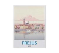 jigsaw 1000 pieces，Fréjus Var，DIY Art for Grown Ups Adults（75x50cm）-GO13