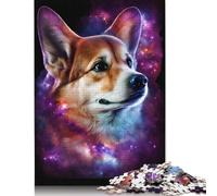 Jigsaw 1000 Pieces Galaxy Art Corgi Puzzles Adults Difficulty Jigsaw Puzzles Education Toys Games Family Decoration 1000pcs (75x50cm)