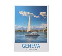 jigsaw 1000 pieces,Geneva Switzerland,DIY Art for Grown Ups Adults(75x50cm)-GN73