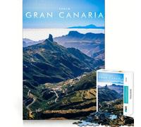 Jigsaw 1000 Pieces Gran Canaria Precise Cut Art Cognitive Skill Toy Leisure Time Fun Christmas Calm Gift (38x26cm)