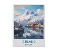 jigsaw 1000 pieces,Iceland Europe,DIY Art for Grown Ups Adults(75x50cm)-A57