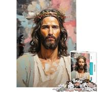 Jigsaw 1000 Pieces Jesus Christ Challenging To Complete Learning Educational Impossible Game for 14+ Puzzle Game Offered (38x52cm)